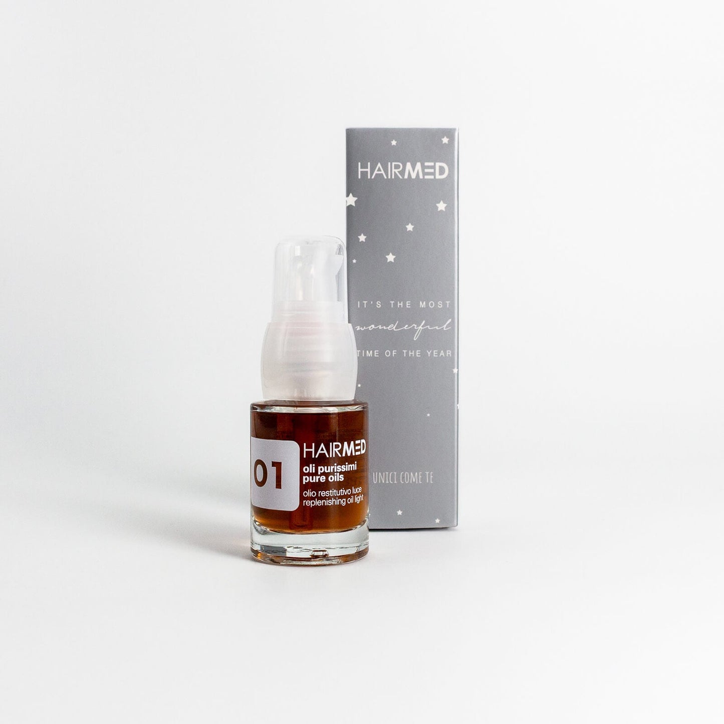 Olio per capelli luminosi O1 - Edizione Natale Hairmed
