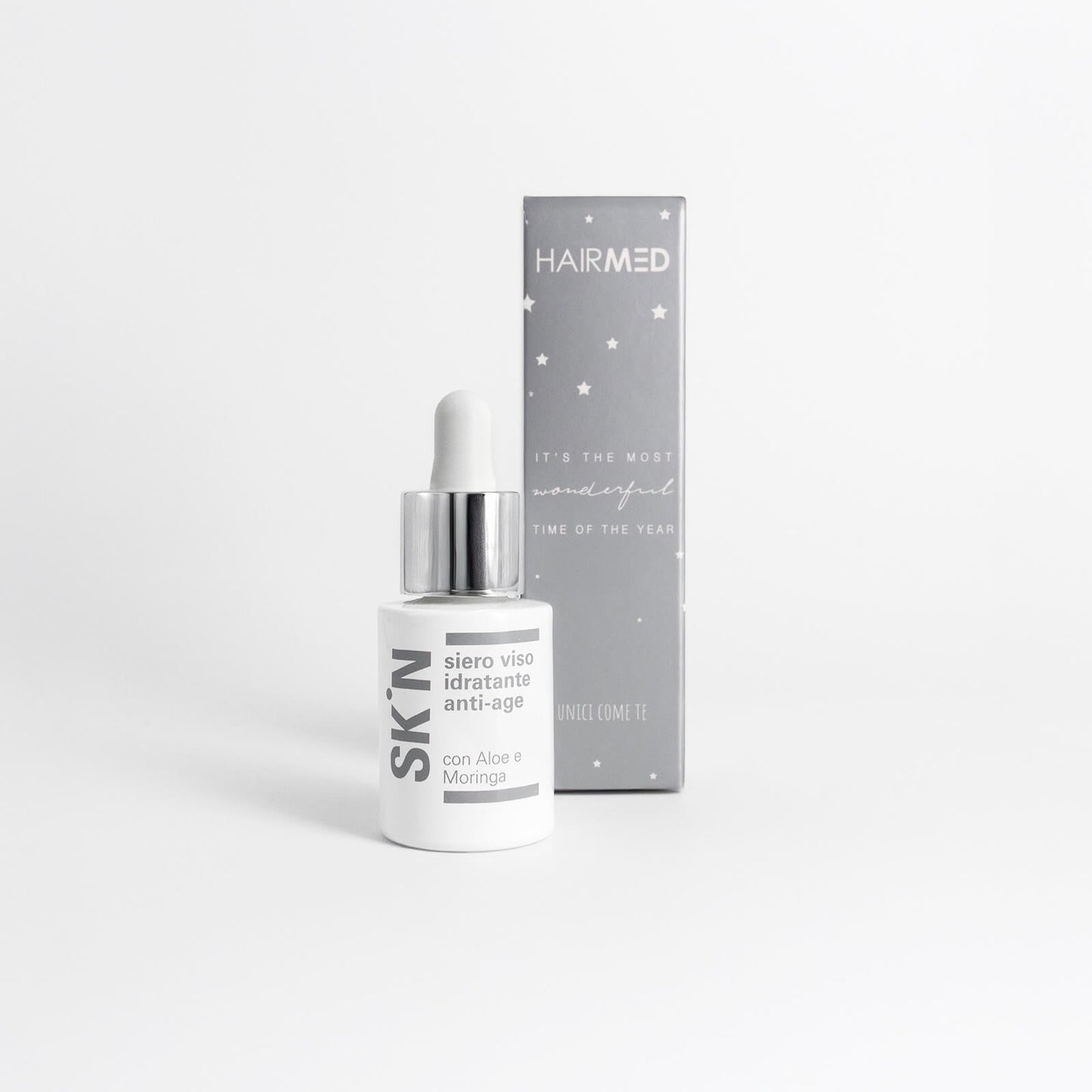 Siero viso idratante anti-age con Aloe e Moringa - Edizione Natale HAIRMED