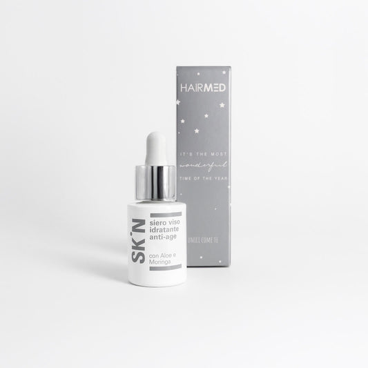 Siero viso idratante anti-age con Aloe e Moringa - Edizione Natale HAIRMED